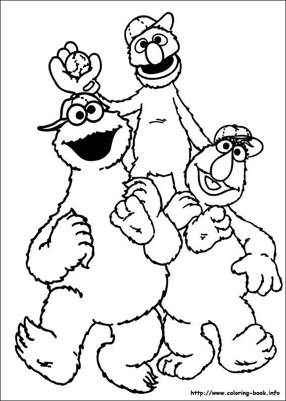 Sesame Street coloring picture